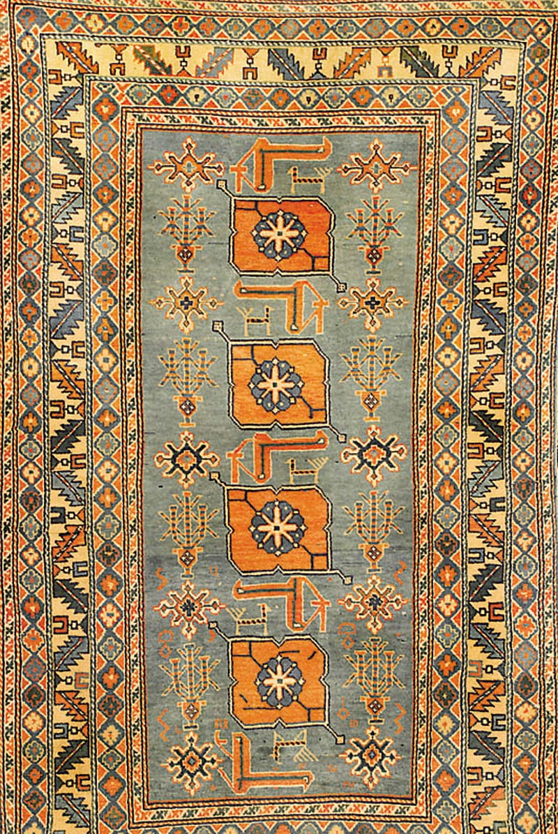 Shirwan (Karagashli Muster), Rußland, um 1950, Wolle auf Baumwolle, ca. 160 x 96 cm, SchÄtzwert: 1400.- EURO, EHZ: 2-3, insgesamt i n einen ...