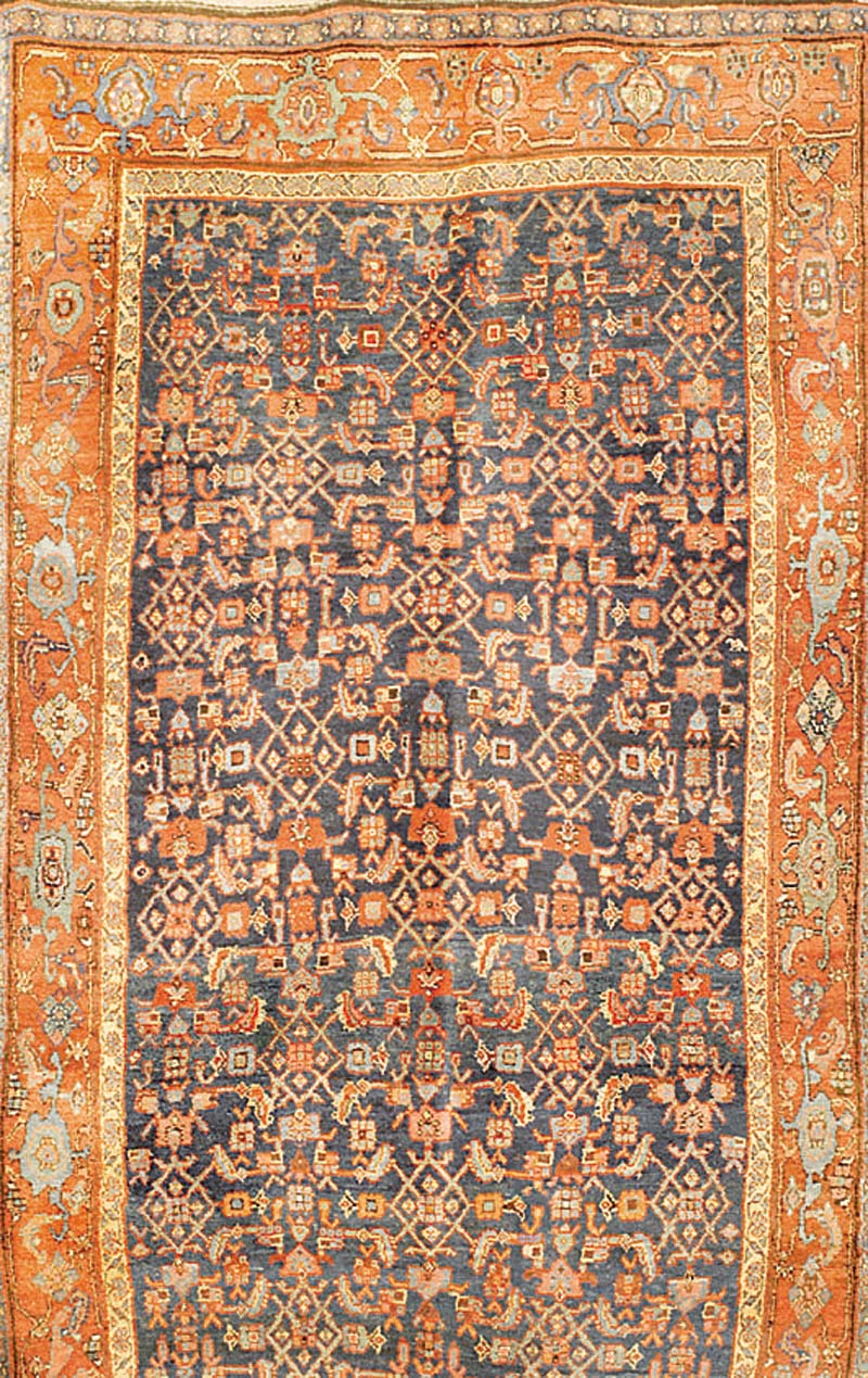 Bidjar Alt, Persien, um 1910, Wolle auf Wolle, ca. 313 x 168 cm, SchÄtzwert: 4500.- EURO, EHZ: 2,altersbedingt in einen sehr guten ...