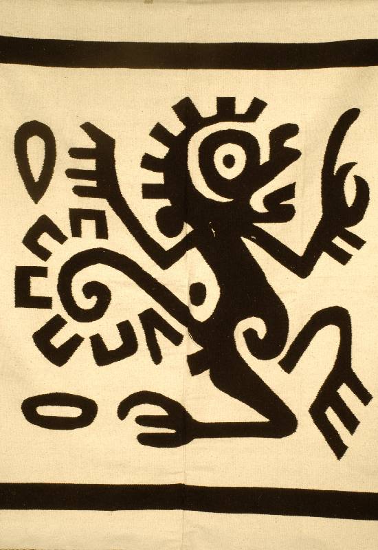 Kelim Süd Amerika, ca. 30 Jahre, Wolle auf Wolle, ca. 197 x 160 cm, Schätzwert: 1200.- EURO, EHZ: 2