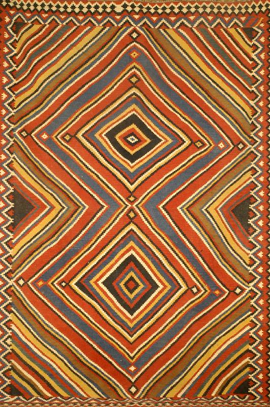 Ghaschgai Kelim, Persien, ca. 50 Jahre, Wolle auf Wolle, ca. 290 x 201 cm, Schätzwert: 1950.- EURO, EHZ: 3, gesamt in einen guten Erh ...