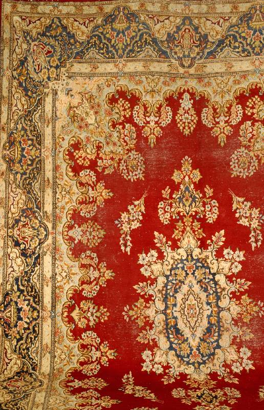 Kerman, Persien, ca. 50 Jahre, Wolle auf Baumwolle, ca. 460 x 303 cm, SchÄtzwert: 1100.- EURO, EHZ: 4-5, sehr seltenes Format, s tarke ...