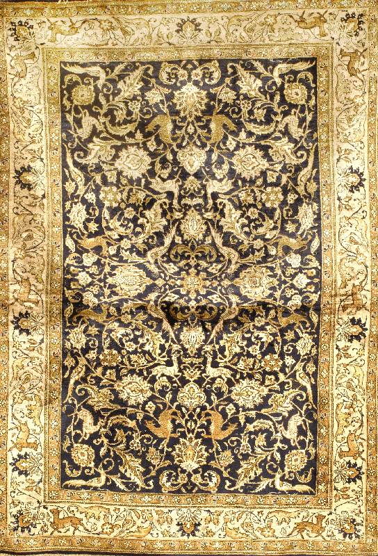 Ghom Seide, Persien, um 1940, reine Naturseide, ca. 154 x 110 cm, SchÄtzwert: 2800.- EURO, EHZ: 2