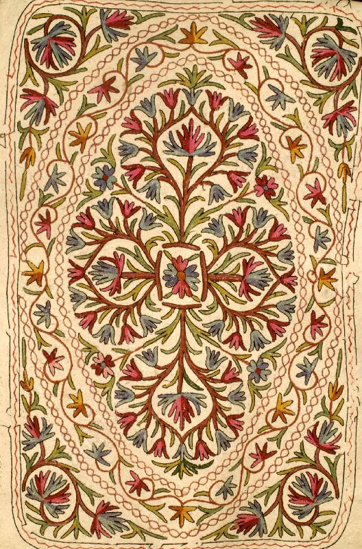 Filzteppich, Persien, um 1940, Filz mit Wolle bestickt, ca. 177 x 121 cm, Schätzwert: 1200.- EURO, Nomadenarbeit, EHZ: 3