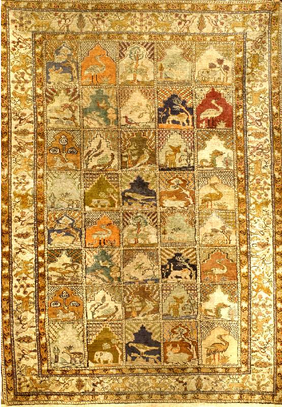 Kaisery Seide, Persien, um 1950, Flor Seide, ca. 167 x 120 cm, SchÄtzwert: 1800.- EURO, EHZ: 3