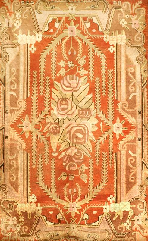 Sinkiang Alt, Ost-Turkestan, um 1920, Wolle auf Baumwolle, ca. 278 x 173 cm, Schätzwert: 7500.- EURO, EHZ: 4