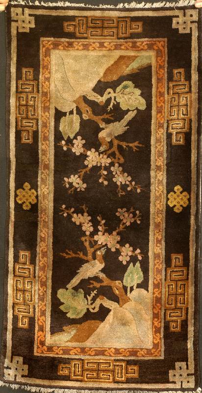 Pow Tow Antik, China, um 1900, Wolle auf Baumwolle, ca. 143 x 75 cm, SchÄtzwert: 3000.- EURO, EHZ: 2 (altersbedingt in einen guten Erh ...