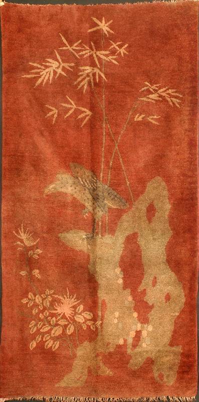 Peking Antik, China, um 1900, feine glanzre iche Wolle auf Baumwolle, ca. 182 x 92 cm, Sch Ätzwert: 3800,- EURO, EHZ: 3 (altersbedingt gu ter ...
