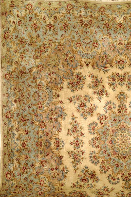 Kerman lawer Alt (Us Re-Import), Südpersien , gute Wolle auf Baumwolle, ca. 397 x 339 cm, Um 1910/1920, Schätzwert: 15000,- EURO, Ehz: 3 , ...