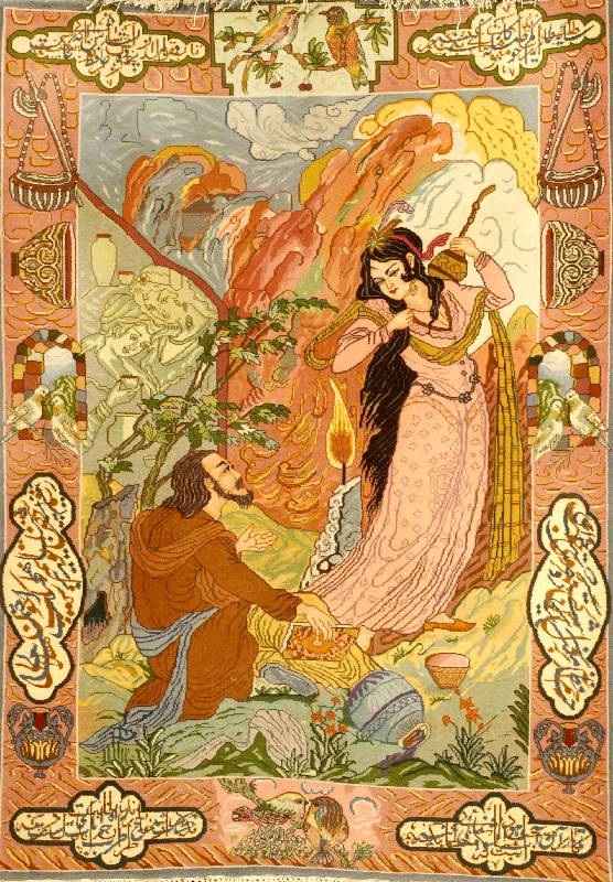 Täbriz fein, Persien, um 1950, Korkwolle, ca. 139 x 98 cm, Schätzwert: 3200.- EURO, ca. 550.000 Kn/qm, EHZ: 2, altersbedingt in einen sehr guten ...