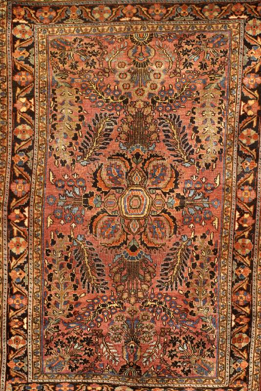 Sarogh US Reimport, Persien, um 1900, Wolle auf Baumwolle, ca. 148 x 101 cm, Schätzwert: 4200.- EURO, EHZ: 4, gute gl?nzende Wolle, sel ten und ...