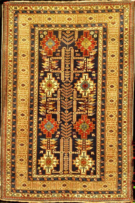 Kuba Schirwan Alt, Südrussland Kaukasus, um 1910/1920, Wolle auf Wolle, ca. 186 x 124 cm, Schätzwert: 9000,- EURO, EHZ: 2 (altersbedingt in einen ...