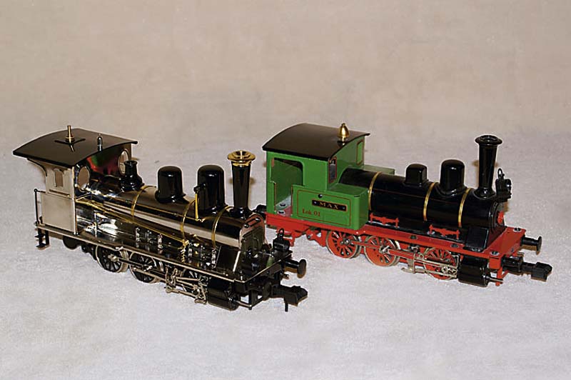 Dampflok, MÄrkling Spur 1, No. 45296, Sonderedition, um 1995, vernickelt, Delta und Digitalbetrieb, Zweilicht, Spitzensignal mit ...
