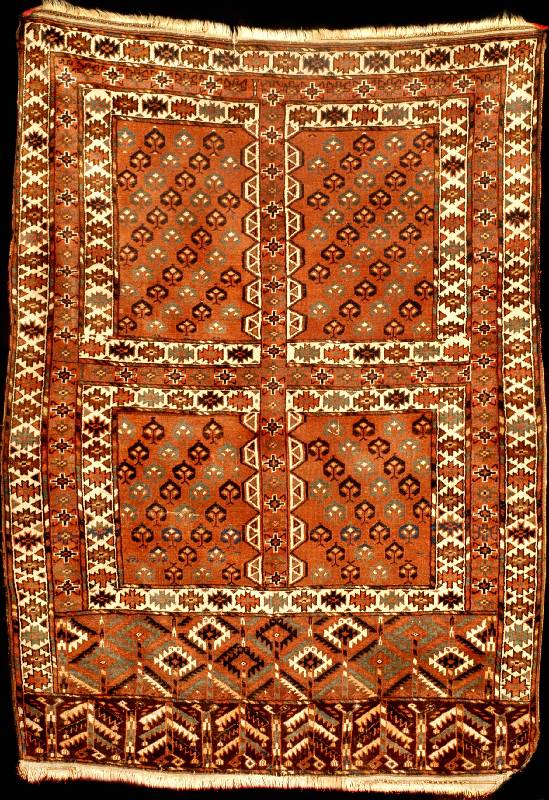 Sehr feiner Antiker Hatschlu, Südrussland s? dwestliche Turkmenensteppe, reine Pflanzenfarb en, 19.Jahrhundert (um 1890/1900), sehr feine weiche ...