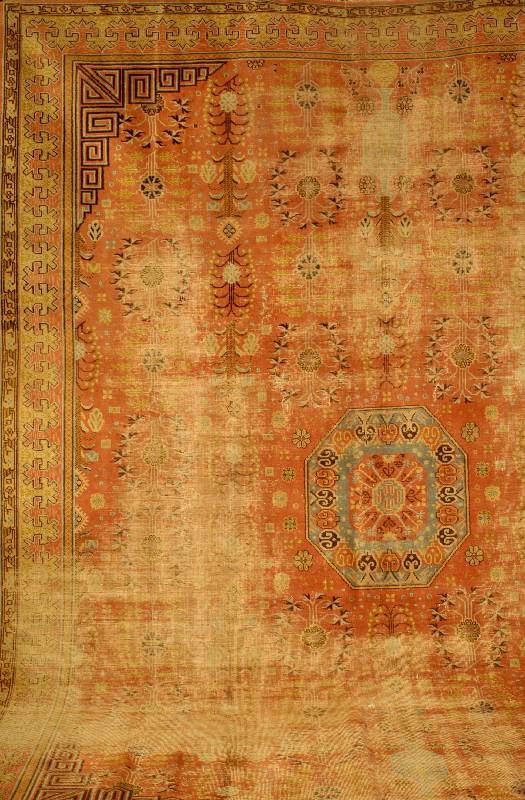 TÜrkischer Antiker Teppich, TÜrkei, um 1890/1900, Wolle auf Baumwolle, ca. 393 x 297 cm, SchÄtzwert: 6900.- EURO, EHZ: 4-5, sehr se lten und ...
