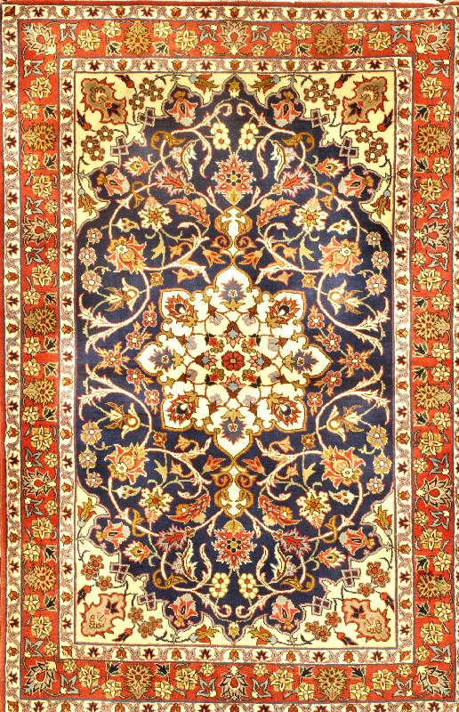 Esfahan Alt, Persien, ca. 50 Jahre, Wolle auf Baumwolle, ca. 158 x 105 cm, Schätzwert: 2000.- EURO, EHZ: 2, altersbedingt in einen se hr guten ...