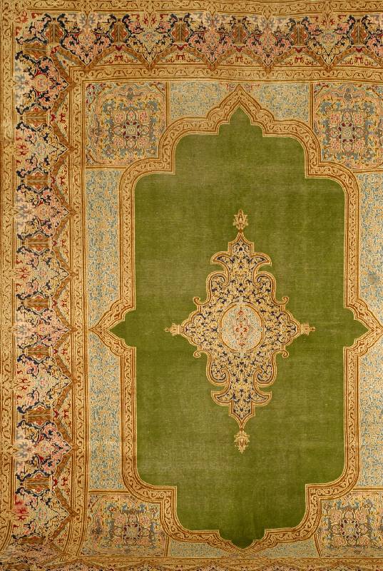 Kerman Alt, Persien, ca. 50 Jahre, Wolle auf Baumwolle, ca. 330 x 238 cm, Schätzwert: 1900.- EURO, EHZ: 4, gute feine Knüpfung, selt ene ...