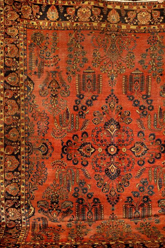 Sarogh Antik (Us Re-Import), Persien, um 1900, Wolle auf Baumwolle, ca. 332 x 262 cm, Schätzwert: 5000.- EURO, EHZ: 4-5 (mit kleiner en Rissen ), ...