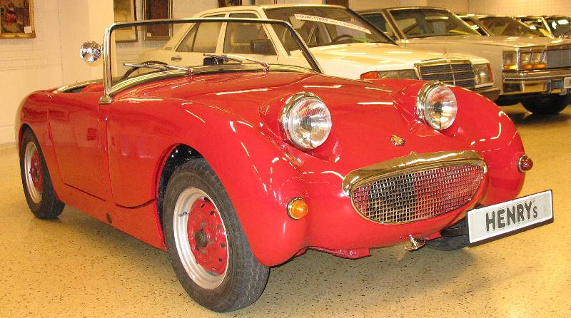 AUSTIN HEALEY SPRITE FROGEYE, EZ: 07/59, 4-Zylinder, 948 ccm, 34 kW, 38.417 mls abgelesen, Restauration 2005 bis 2006, teilverzinnt, Motor komplett ...