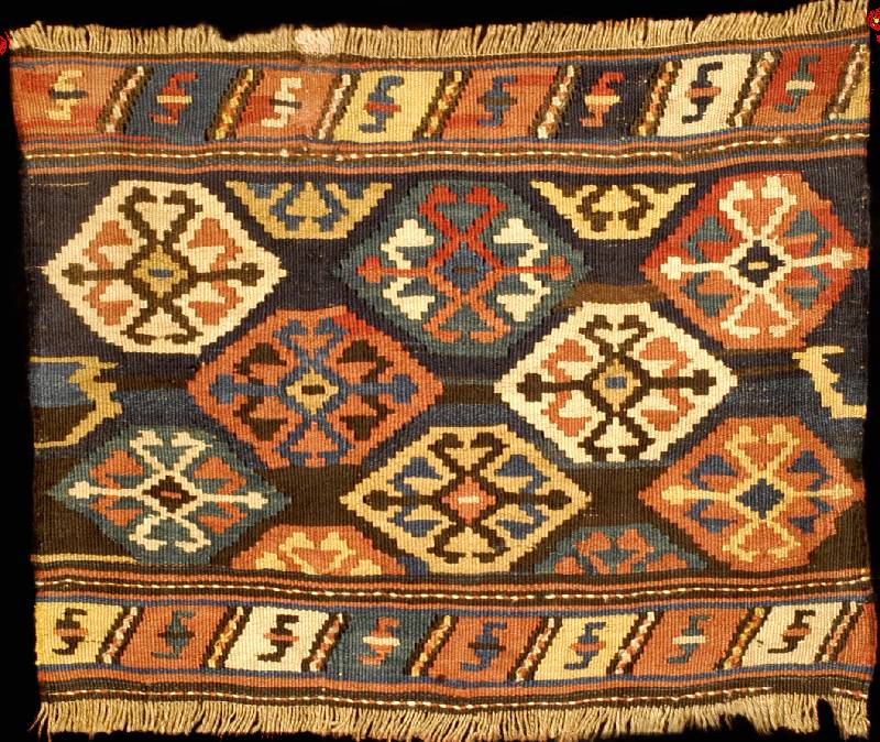 Mafrashteil Shasavan Antik, Südpersien, rei ne Pflanzenfarben, um 1900/1910, Wolle auf Wol le, ca. 57 x 44 cm, feine bis mittelfeine Kn?p ftechnik, ...