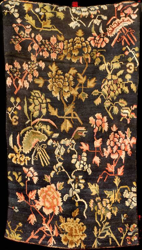 Shigatse Karden Schlafteppich Antik, Tibet, Naturfarben, 19.Jahrhundert (um 1880), gute a lte Wolle geknüpft auf Baumwolle, ca. 174 x 10 0 cm, ...