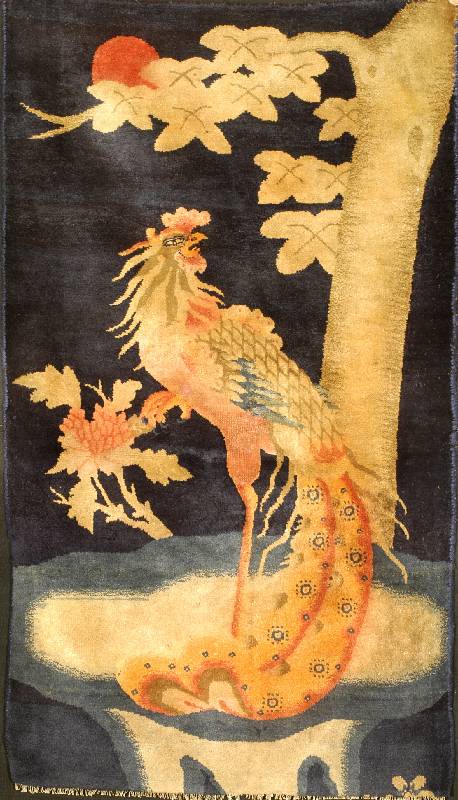 Pow Tow Antik, China, um 1900, Wolle auf Baumwolle, ca. 120 x 70 cm, SchÄtzwert: 4000.- EURO, EHZ: 3 (altersbedingt in einen guten Zus tand, gute ...
