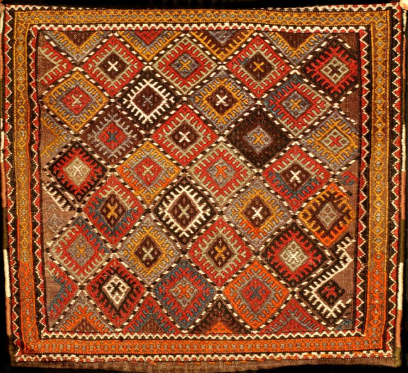 Sumakh Tasche Alt, Persien, um 1920, Wolle auf Wolle, ca. 58 x 65 cm, SchÄtzwert: 1100.- EURO, EHZ: 2 (altersbedingt in einen sehr gute n ...
