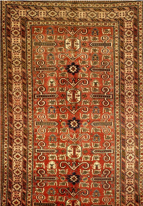 Shirwan, Russland, um 1950, Wolle auf Wolle, ca. 275 x 159 cm, SchÄtzwert: 2200.- EURO, EHZ: 3 (gesamt in einen guten Zustand), alter Shirwan ...