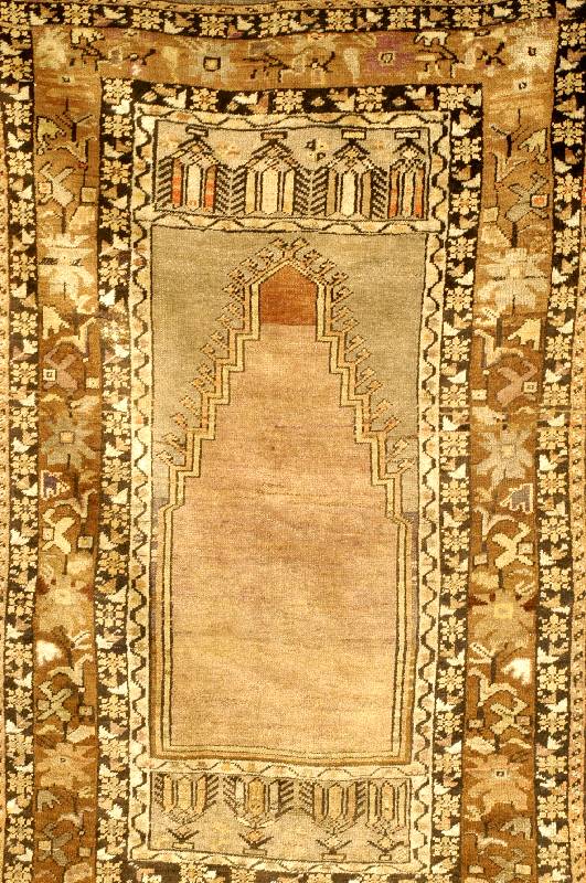 Yahyaleh,Gebetsteppich,Türkei,um 1920,Wolle - Auf Wolle,ca 157 x 96 cm,Schätzwert.2200.- EURO, Zum Teil Pflanzenfarben.EHZ 3.