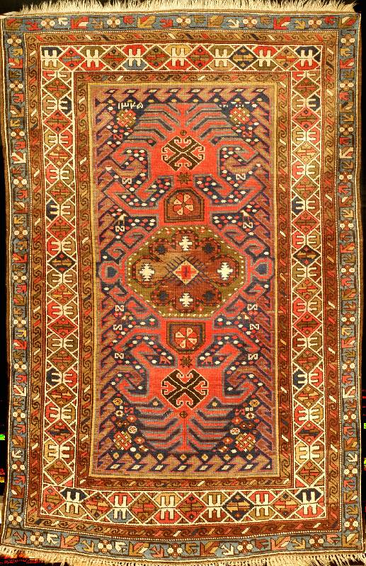 Schirwan Alt (datiert), Kaukasus, um 1924, Wolle auf Wolle, ca. 198 x 124 cm, SchÄtzwert: 2600.- EURO, EHZ: 3, altersbedingt insgesamt i n einen ...