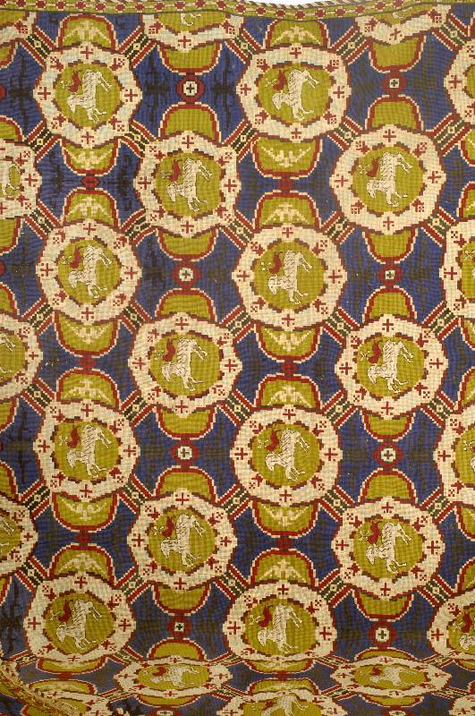 Textil Antik, England, um 1850, Wolle auf Wolle, ca. 295 x 208 cm, EHZ: 3