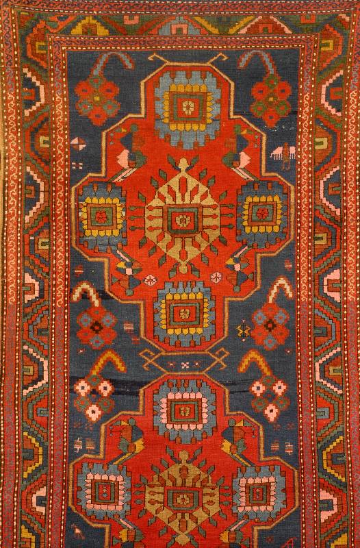 Kazak, Rußland, um 1910, Wolle auf Wolle, ca. 325 x 130 cm, SchÄtzwert: 4500.- EURO, EHZ: 2-3 (altersbedingt gesamt in einen guten ...