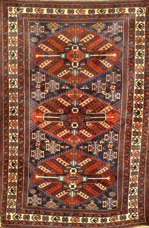 Derbend, Kaukasus, um 1920, Wolle auf Wolle, ca. 183 x 128 cm, SchÄtzwert: 3900.- EURO, EHZ: 2-3, altersbedingt in einen guten E ...
