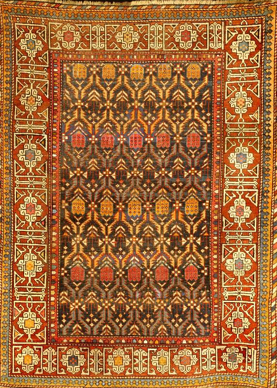Shirwan Antik, Kaukasus, um 1880, Wolle auf Wolle, ca. 159 x 124 cm, SchÄtzwert: 3800.- EURO, EHZ: 3-4, selten, SammlerstÜck, schÖner Shirwan ...