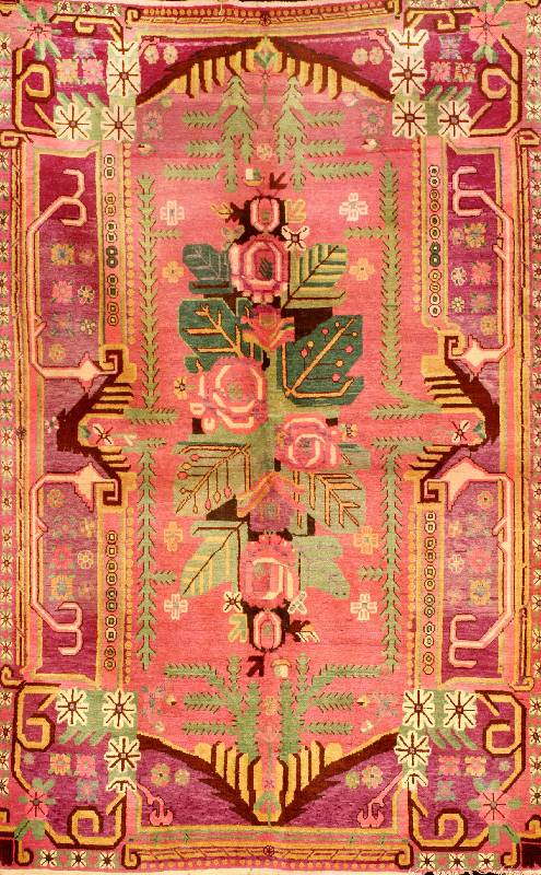 Seltener Teppich Ostturkestan, um 1920, Wolle auf Baumwolle, ca. 250 x 160 cm, SchÄtzwert: 3000.- EURO, EHZ: 3
