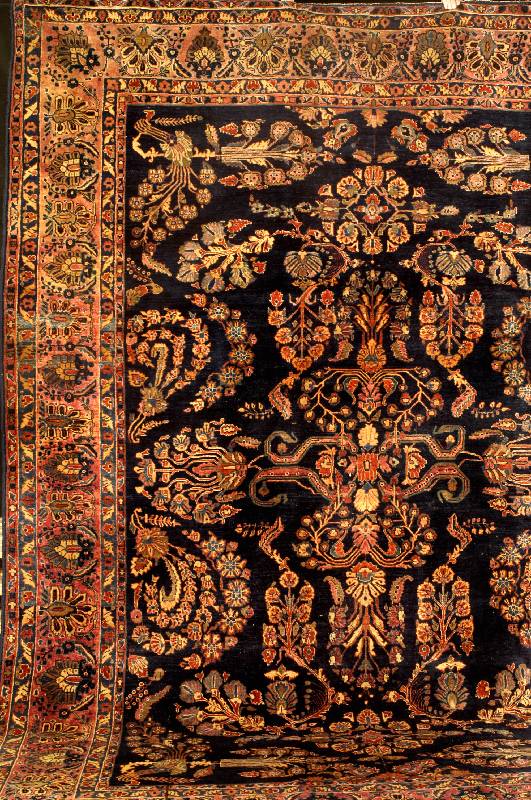 Sarogh Mohajeran Antik, Westpersien, reine Pflanzenfarben, 19.Jahrhundert (um 1890/1900), feine glanzreiche Korkwolle, ca. 368 x 268 cm , ...