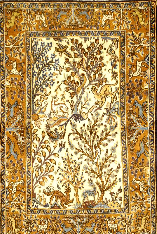 Ghom Alt, Persien, ca. 50 Jahre, Wolle auf Baumwolle, ca. 157 x 102 cm, SchÄtzwert: 1600.- EURO, EHZ: 2