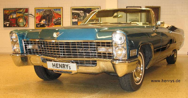 CADILLAC DEVILLE Cabriolet, EZ: 07/1967, 213kW/287PS, 6916 ccm, Motor überholt, deutsche Papiere, HU 05/08 keine AU erforderlich!, 51.239 abgelesene ...