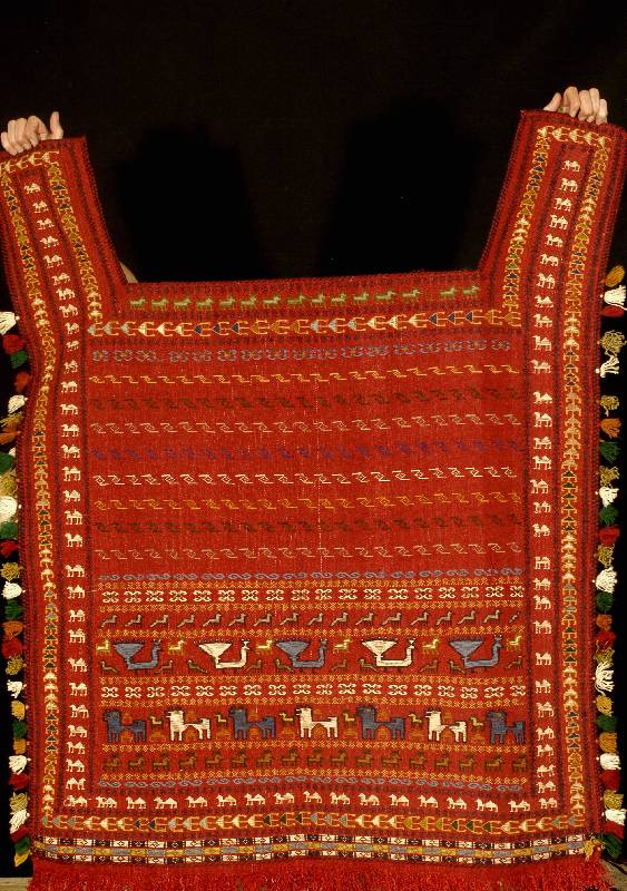 Pferdedecke alt, Persien, um 1930, Wolle auf Wolle, ca. 102 x 100 cm, SchÄtzwert: 2000.- EURO, EHZ: 2