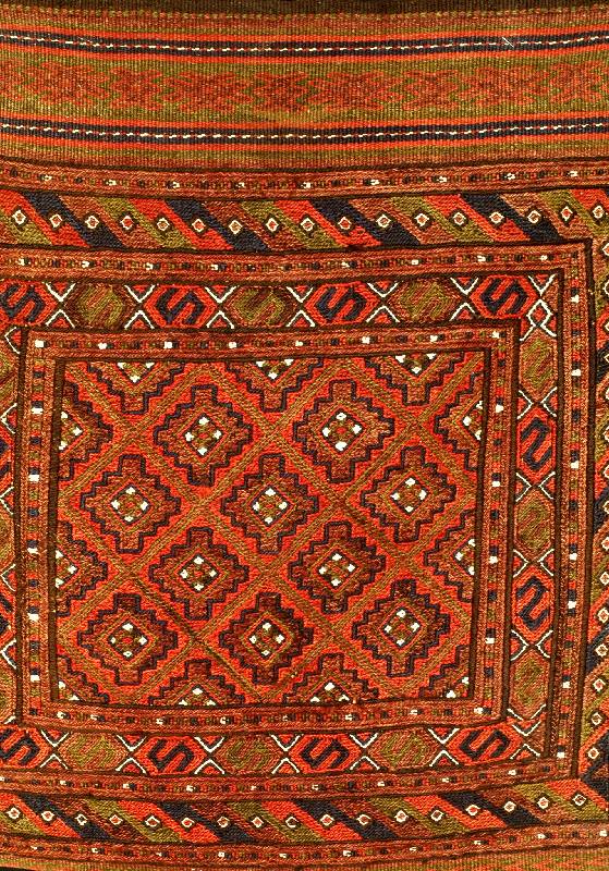 Sumagh Tasche Alt, Persien, um 1920, Wolle auf Wolle, ca. 73 x 68 cm, SchÄtzwert: 950.- EURO, EHZ: 2