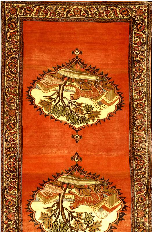 Ghom Alt, Persien, um 1950, Wolle auf Baumwolle, ca. 305 x 88 cm, SchÄtzwert: 3700.- EURO, EHZ: 2 (altersbedingt in einen guten Erh ...