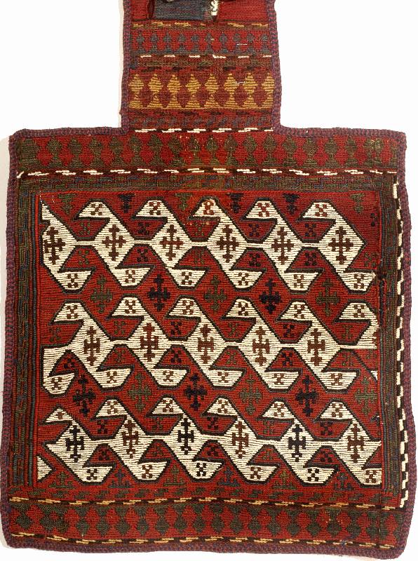 Salztasche Sumagh, Ghaschgai,Persien um 1940, Wolle auf Wolle, ca. 68 x 47 cm, EHZ: 2