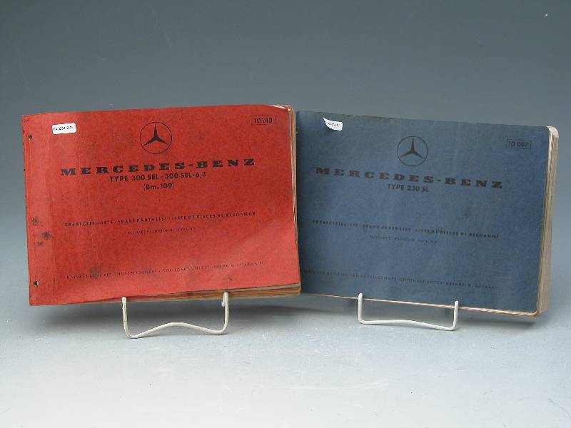 ERSATZTEILLISTE MB 230 SL, Edition B Stand November 1964 - Original Daimler-Benz AG, 475 Seiten mit Explosionszeichnungen in gebrauchtem Zustand - ...