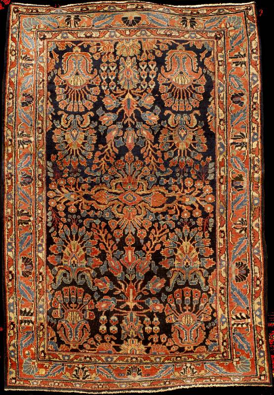 Sarogh Mohajeran antik, Westpersien (Us Re- Import), um 1900, Wolle geknÜpft auf Baumwolle , ca. 203 x 143 cm (seltenes kleines BrÜcken F ormat), ...