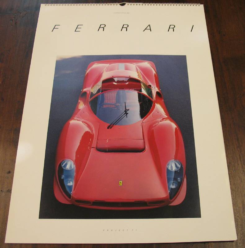 2x ORIGINAL FERRARI-KALENDER von 1986 und 1987 - alle in OVP und Versandschuber - sehr selten und exclusiv - sehr interessant für Sammler!