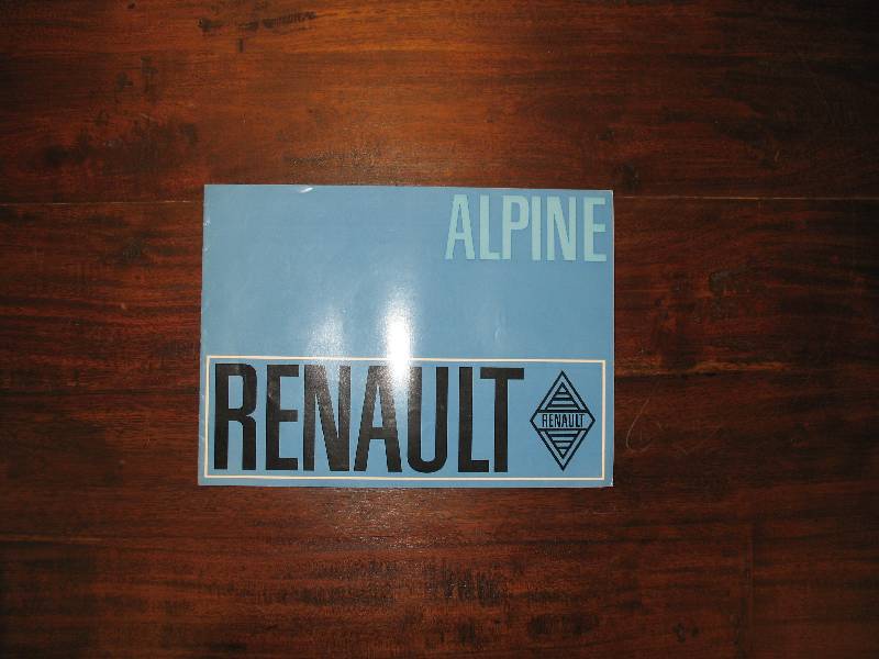 PROSPEKT Renault Alpine A110