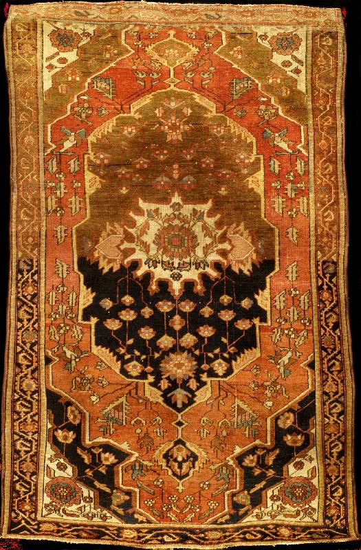Farahan antik, Westpersien Sarough-Gebiet, reine Pflanzenfarben, 19.Jahrhundert, Wolle ge knüpft auf Baumwolle, ca. 155 x 100 cm, sehr f eine ...