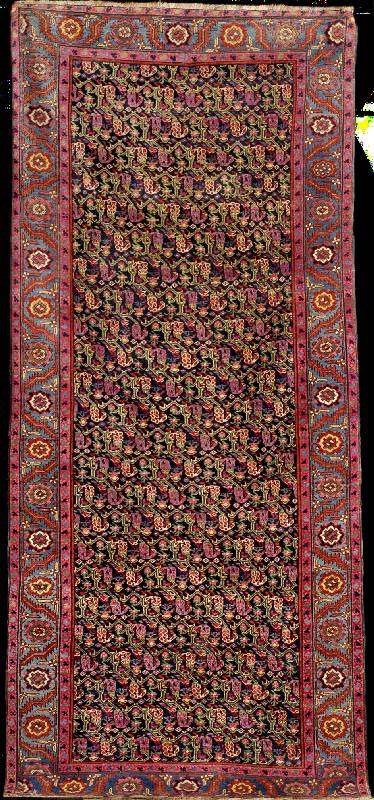 Schucha Karabagh antik, SÜdostkaukasus Kara bagh-Gebiet, reine Naturfarben, ende 19.Jahrhu ndert, Wolle geknÜpft auf Wolle, ca. 320 x 142 cm, ...