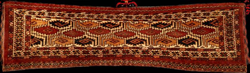 Ersari Torba antik, Turkmenistan, um 1900, Wolle geknÜpft Wolle, ca. 141 x 40 cm, mittelf eine feste KnÜpfung, feiner fester Griff, gute alte ...