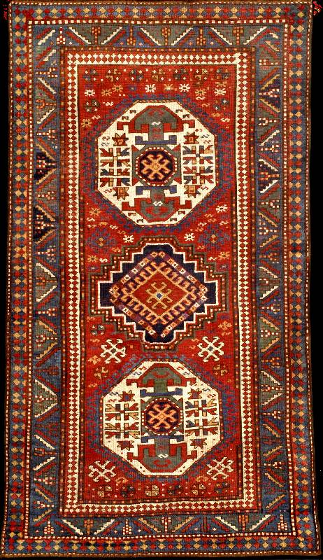 Lori Pampak antik, Zentralkaukasus Kazak-Ge biet, reine Naturfarben, 19.Jahrhundert, Wolle geknÜpft auf Wolle, ca. 205 x 118 cm (seltene s Lori ...