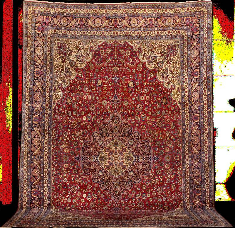 WunderschÖner feiner Teheran antik, Zentral persien, um 1900, sehr feine und kostbare glÄn zende Korkwolle geknÜpft auf Baumwolle, ca. 46 5 x 310 ...